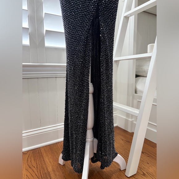 Mac Duggal Embellished Gown in Gunmetal - Picture 8 of 12